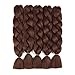 Alissa Jumbo Braiding Hair Extensions High Temperature Kanekalon Synthetic Braiding Twist Hair Multiple Tone Colored Jumbo Braiding Hair (24'',33#)