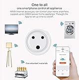 DazzelOn WiFi Smart Plug Socket Switch | Google Home Alexa App Controlled Timer (220-240V 10A 2200Watts)