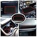 Powerty 2019 RAV4 Cup Holder Liner Non-Slip Gate Slot Mats Latex Door Pad Cup Mat Interior Accessories for 2019 Toyota RAV4 13 Pcs (Red)