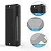 MoKo Carrying Case for OontZ Angle 3XL, Portable Speaker Cover PU Leather Protective Bag Sleeve Skins, with Holding Strap & Carabiner, Black