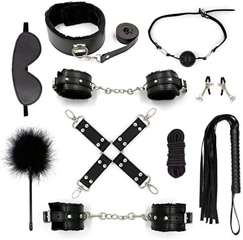 Satemey -04 Industrial Massage Tools B=D=S=M S+é+x Bo&ndà-gé F&ét-ish Intimate Comfortable Béd kit Rësstrâînts (Black-1)