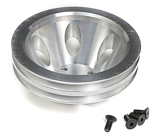 1 Trans+Dapt+9483+Aluminum+2+Groove+Pulley