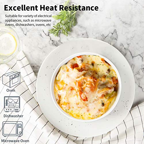 image for 77L Porcelain Salad Bowl, [Set of 2, 22 FL OZ (650 ML)] Ceramic Salad/