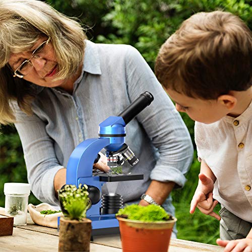 image for Emarth Microscope for Kids Beginners Children Student, 40X- 1000X Comp