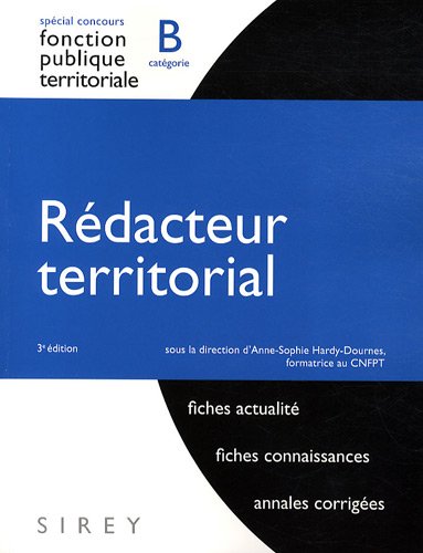 Rédacteur territorial : Catégorie B by (Paperback)