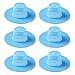 Blulu Plastic Kitchen Bath Sink Strainer Filter Net Drain Hair Catcher Stopper, Blue, 6 Pack