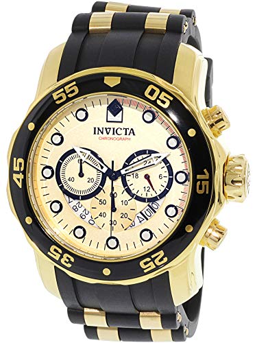 Invicta Men's 17566 Pro Diver 18k Gold Ion-Plated Stainless Steel Watch