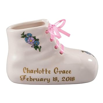 personalized ceramic baby shoes