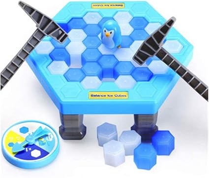 Amazon Co Jp ペンギントラップ パズルテーブルゲーム ペンギンアイスキューブゲーム ペンギンを救う ノックアイスブロックの壁のおもちゃ デスクトップ 親子ゲーム ペンギンアイスブレイク 青 ワンサイズ おもちゃ