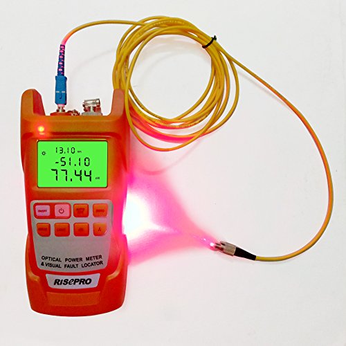 Fiber Optical Power Meter, RISEPRO -70~+10dBm 30mw Portable Optic Fiber Power Tester with Sc and Fc Connector (AUA12-O2) - Thumbnail 5
