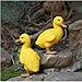 Leoie Resin Duck Figures Garden Decoration,Outdoor Statue,Yard Decoration (a Pair)
