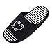 Urban CoCo Cartoon Animal Knitted Cotton Skidproof House Slippers (US size 5-7, Deep black)