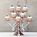 Amalfi Decor Dessert Cupcake Stand, Display Pedestal with Crystals, Rose Gold, 12 Piece