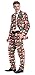Men's Christmas Party Suit Funny Costume Novelty Xmas Jacket Trousers with Tie Rein of The Pud Small