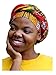 Dupsie's Red African Dashiki Print Ankara Modu Hat Pre-tied Head wrap