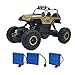 WESIPI Blomiky C182 4WD Gold Alloy Monster RC Truck Toys Off-Road Rock Crawler RC Vehicle Car with LED Light C182 Gold