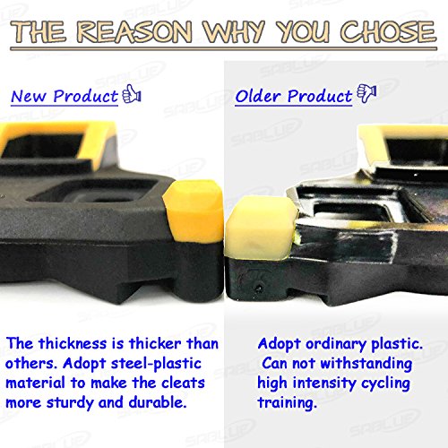 SABLUE Road Bike Cleats 6 Degree Float Self-locking Cycling Pedal Cleat SPD-SL Road Cleats Fit Most Road Cycling Shoes (SPD-SL)