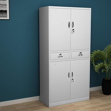 Panana B Tall Office Cupboard With Doors And Drawers Filing