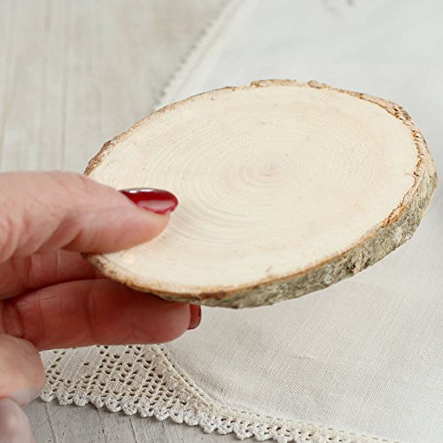 Factory Direct Craft Group of 3 Oval Natural Wood Tree Slices for Creating Displays, Making Plaques and Crafting
