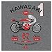 Kawasaki A7R Motorcycle Journey Into Speed T-Shirt-medium Graphite Heather