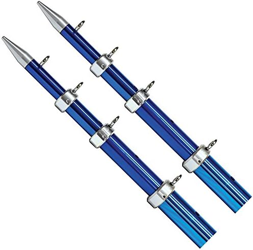 Tigress Outriggers Heavy Duty, Blue/Silver, 18'