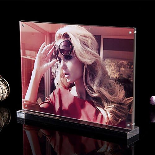 iNINJA A5 Clear Acrylic Magnet Photo Frame Picture Frames With 12mm Acrylic Stand Base£¨H148mmxL210mm)