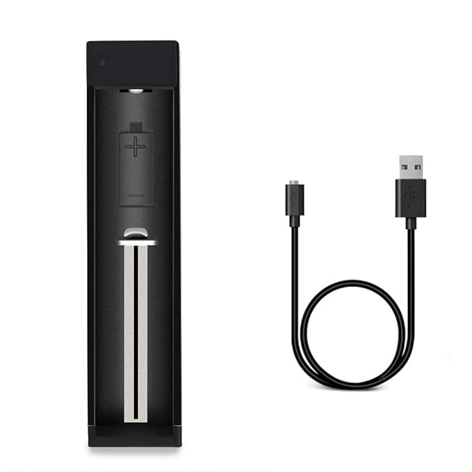 USB Lithium Battery Charger for Li-ion Rechargeable Batteries 18650 26550 16340 10440 14500,Quick Charged Li Battery Charger