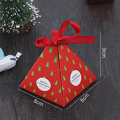 Alapaste Gift Boxes Set of 30 Decorative Candy Boxes,Cookies, Goodies Christmas Candy Bags Santa Claus Reindeer Xmas Tree Gift Box Present Packaging for Festival Holiday New Year