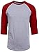 NE PEOPLE 3/4 Sleeve Baseball Tshirt Raglan Jersey Shirt