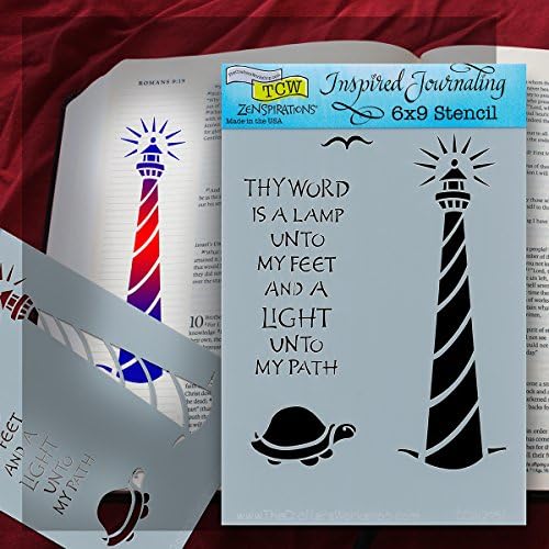 Inspired Journaling Lighthouse 6 x 9 Flexible Stencil