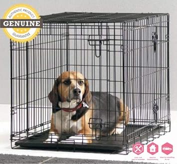 Savic Folding Metal Dog Cage with Paw Protector (X-Large)