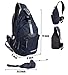 WASING Military Sport Pack Shoulder Sling Backpack Men Women Chest Gym Bag,Rover Sling Pack Chest Pack (L-jewelryblue)