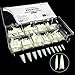 VIVACE Natural Stiletto 500pcs Artificial Fake Nail Tips 10 Sizes For Nail Salon Nail Shop