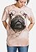 The Mountain Pug Face Adult T-Shirt, Tan, Medium