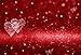 Laeacco 7x5FT Vinyl Backdrop Red Glitter Background Photography Red Hearts Space Love Theme Shiny Sparkling Bokeh Effect Backdrop Valentine's Day Blackboard Photo Backdrop Studio Prop
