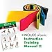 Weights Loop Exercise Resistance Bands Set By PXT360: 5 Varying Resistance Levels, Latex Straps For Full Body Workouts, Strength Training, Stretching And Weight Loss. Physical Therapist's Choice