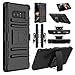 Galaxy Note 8 Case, Elegant Choise Hybrid Heavy Duty Dual Layer Shockproof [Swivel Belt Clip] Holster with [Kickstand] Combo Rugged Defender Case Cover for Samsung Galaxy Note 8 (Black)
