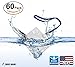 Waterproof Plastic Name Tags ID Card Holder Lanyards for Kids Name Labels School Camp Field Trip Business Event Trade Show Conference Badge Holder Name Tag with Lanyard (60 Pack Royal Blue Horizontal)