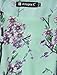 Allegra K Women's 3/4 Sleeve Round Neck Floral Pattern Fully Lined Dress S Mint