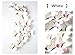 Uelfbaby 12Pcs 3D Butterfly Wall Stickers Decor Art Decorations(White)