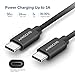 USB-C to USB-C Cable, Airecho 5Gbps USB C to USB C 3.1 Gen 1 ( 6.6ft / 2m) Nylon Braided Fast Sync Charging Cord for MacBook Pro, Chromebook Pixel, Samsung Galaxy S8 S8+ and more - Black