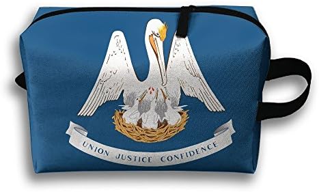 Louisiana Flag Portable Bag Toiletry Bag Canvas Bag Weekend Bag