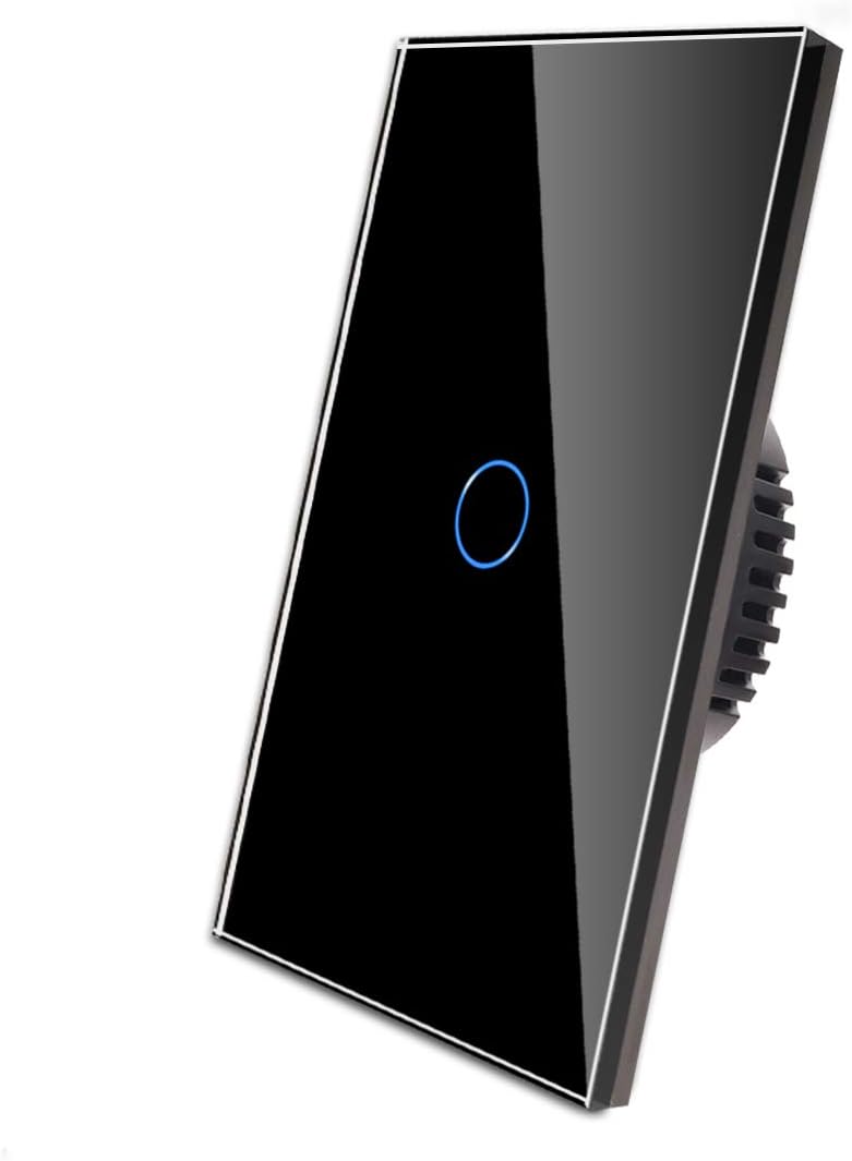 CNBINGO 3Way Light Switch, No Neutral Wire Required, Black Single