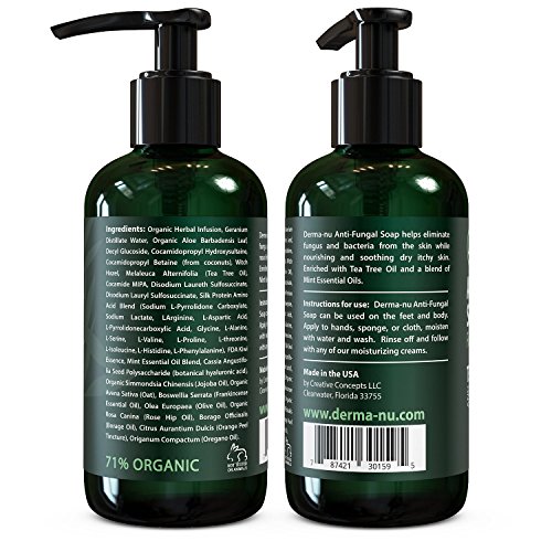 Antifungal Soap with Tea Tree Oil & Active Ingredients Help Treat