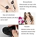 MUQU Bra with Tassel - Womens Silicone Petals Sequin Heart Pasties Adhesive Nipple Cover Reusable Bra Black