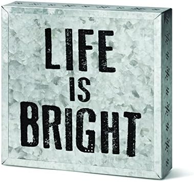 DEMFU Life is Bright Metal Wall Art