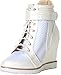 Bella Marie Anna Shoes Women's Metro-15 Patent Mesh Wedge Fashion Sneaker