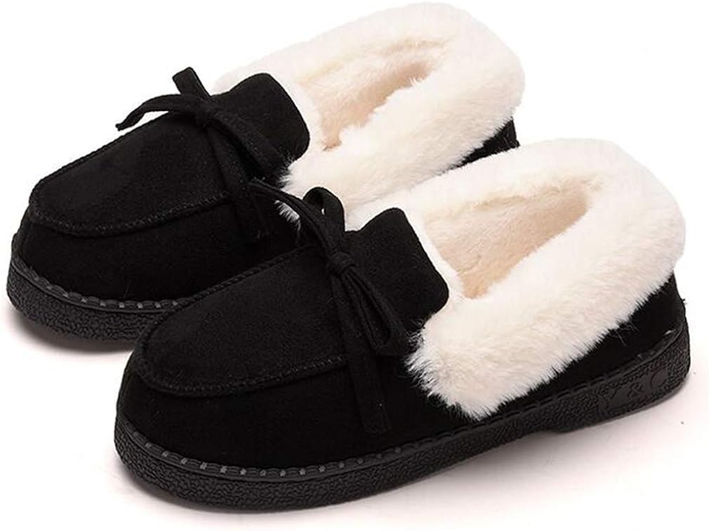 fluffy moccasins