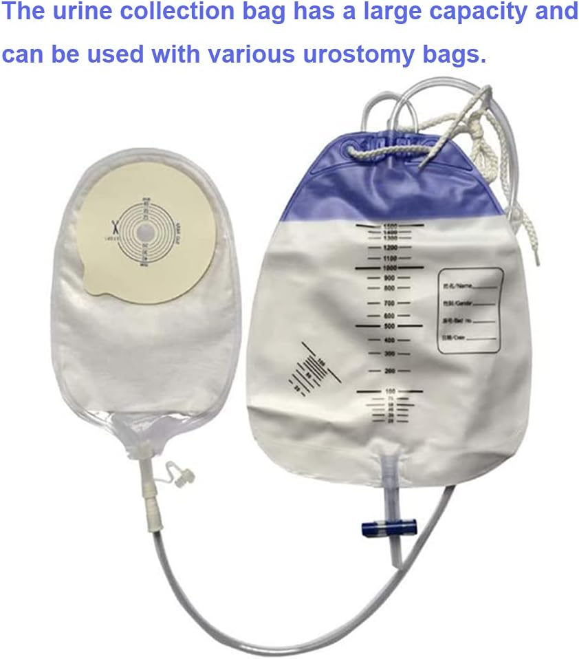 Urinary Drainage Bag, Urine Collection Bag with Anti-Reflux Chamber Medical Drain Bag Drainage Tub (1500Ml-5PCS): Health & Personal Care