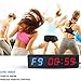 1.8'' LED Interval Workout Timer Countdown Stopwatch (Two Blue+Four Red)